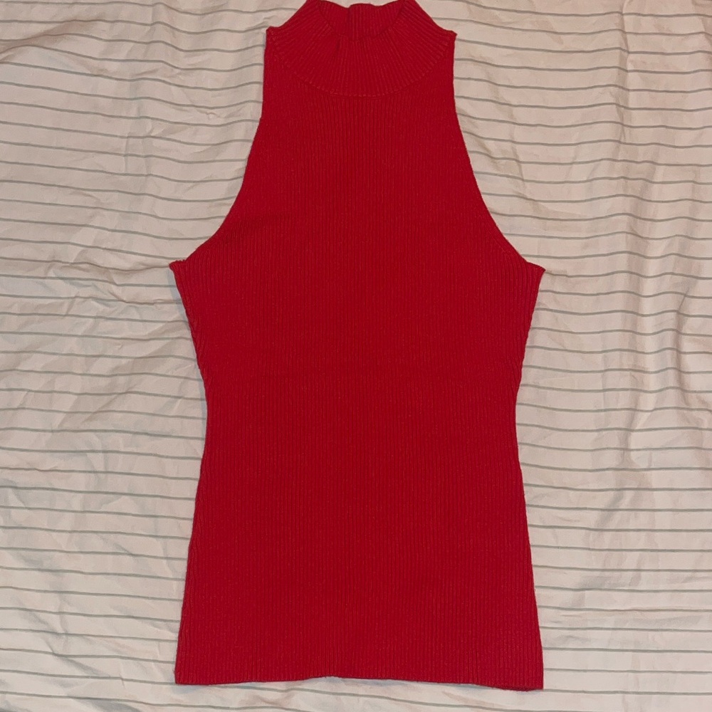 Red Sleeveless Women's Top